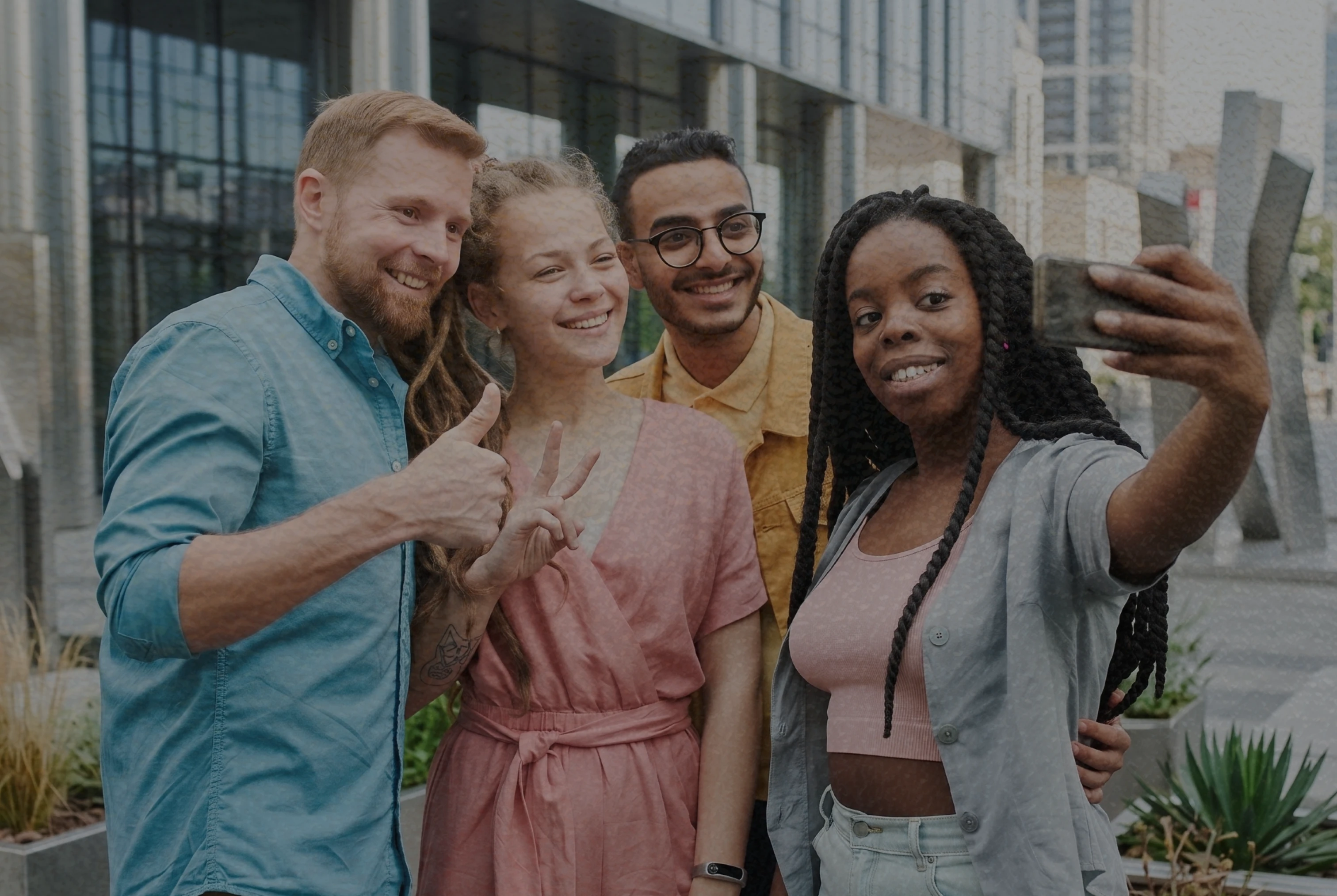 People connecting and building together